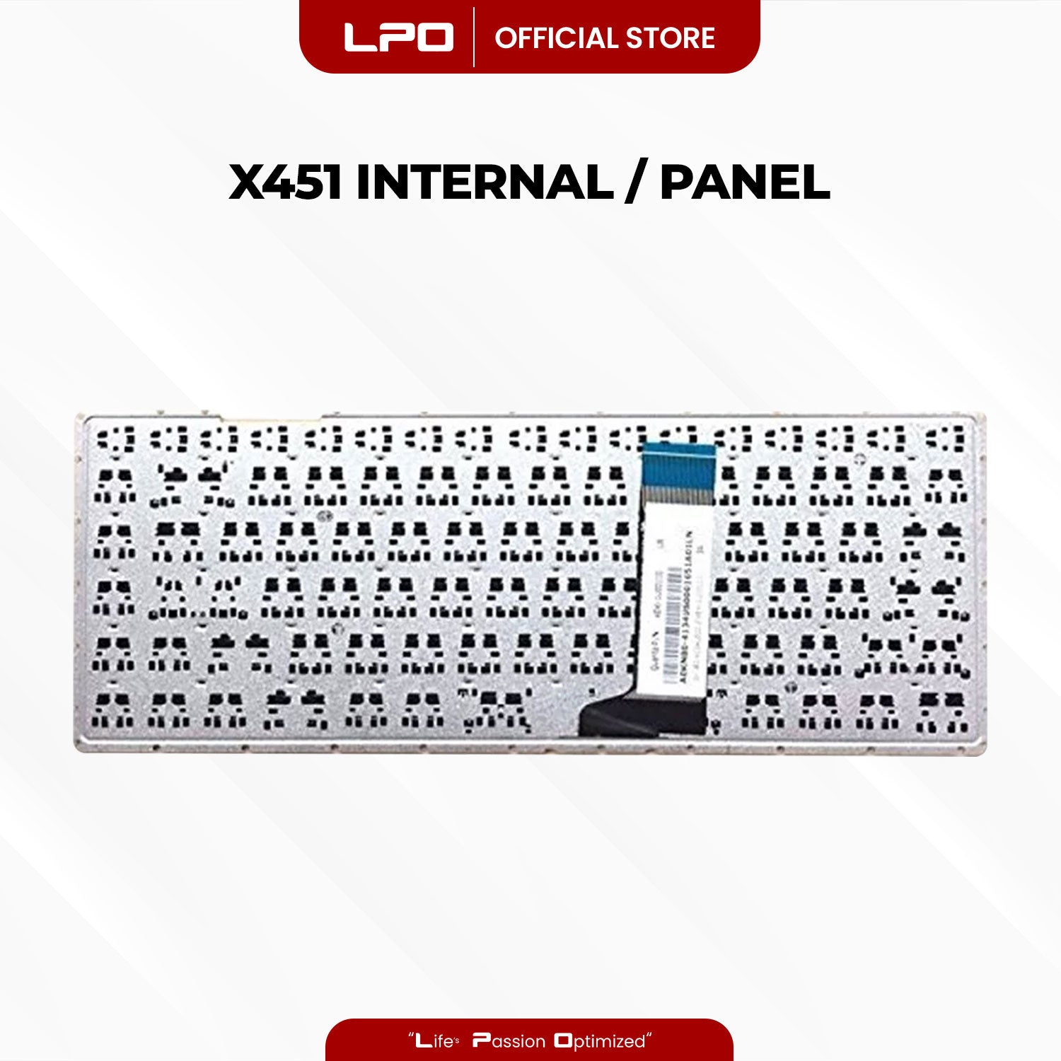 Laptop Keyboard ASUS X451 Internal / Panel Black US Compatible with Asus X454LD, X453S, X455L, X454L