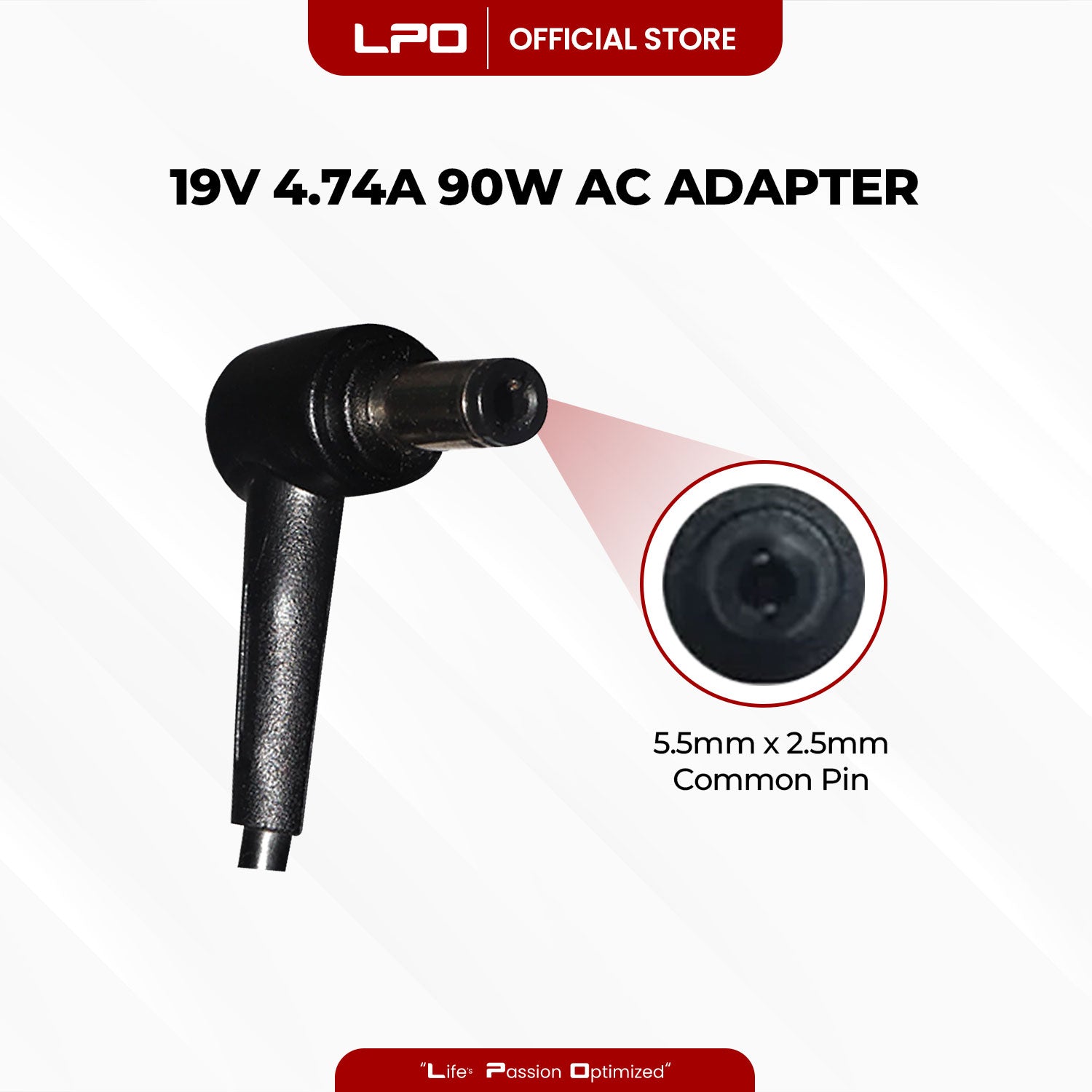 Laptop Charger Asus 19V 4.74A 90W Common Pin 5.5mm x 2.5mm Compatible with Asus X550DP X550Z X550L X550D R Series