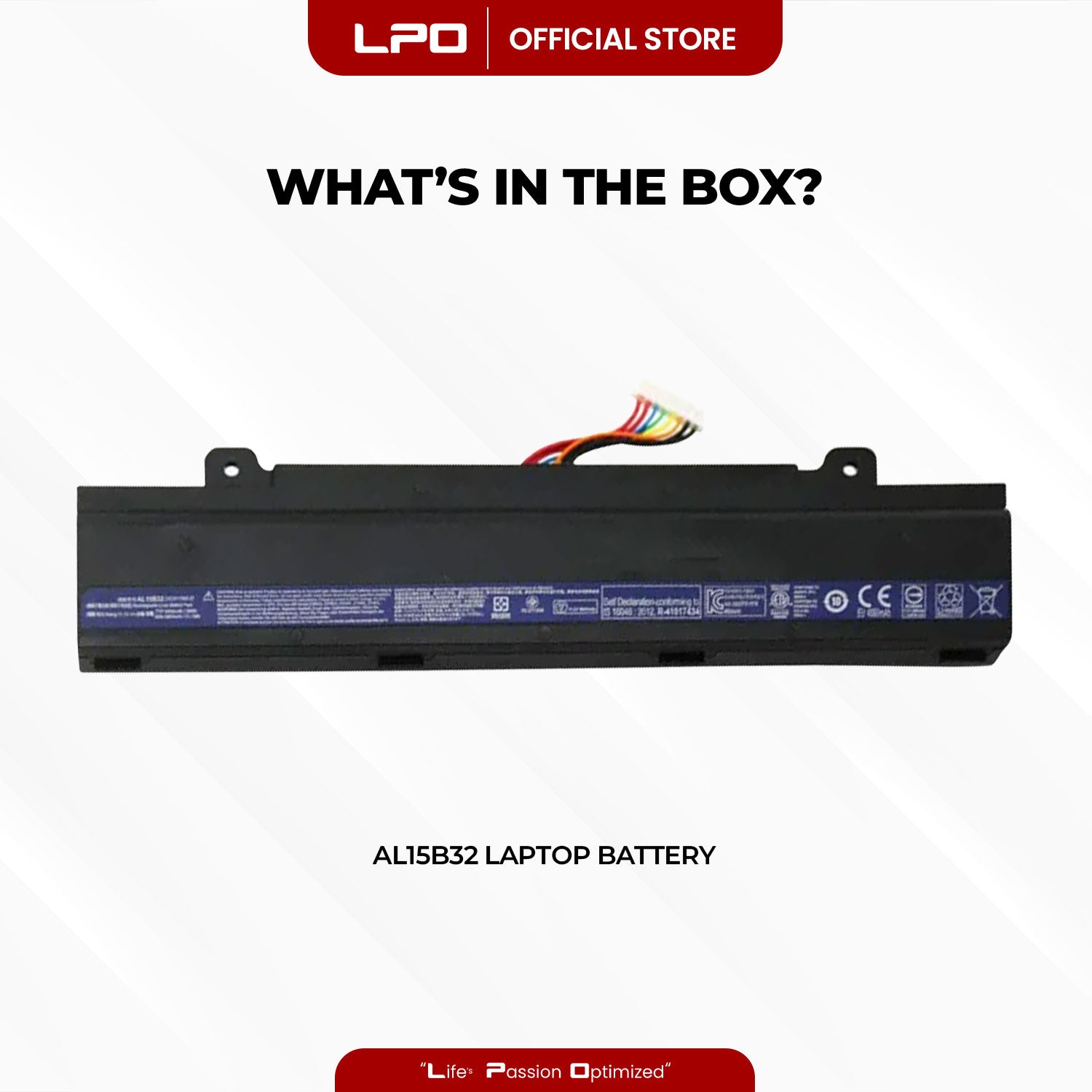 Laptop Battery AL15B32 Compatible with Acer Aspire V5-591G-53QR Aspire V5-591G-54XY Aspire V5-591G-75C9 Aspire V5-591G-52AL Aspire V5-591G-75GP Aspire V15 V5-591G Aspire V5-591G