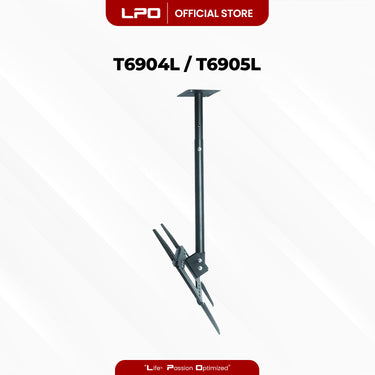 Ceiling TV Wall Mount Swivel and Tilt Bracket T6904L / T6905L 32 - 63 inch Load Capacity up to 70kg Full Motion Movement