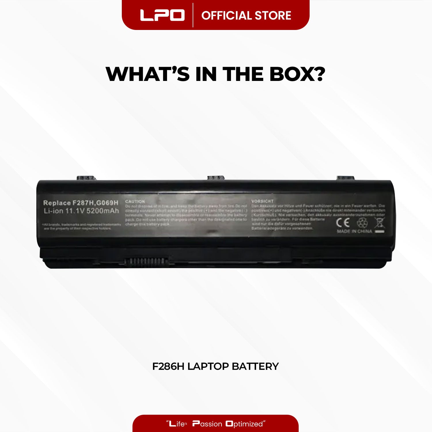 Laptop Battery F286H Compatible with Dell Vostro A840 A860 A860n 451-10673