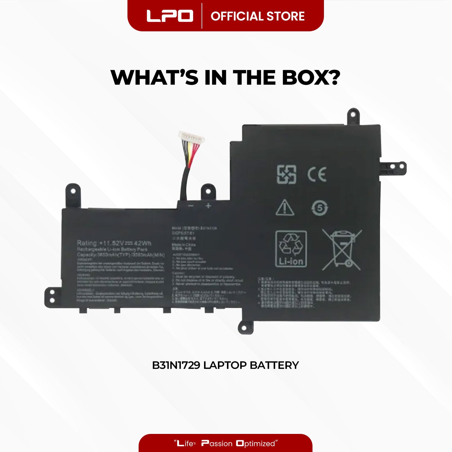 Laptop Battery B31N1729 Compatible with Asus VivoBook S15 S530 S530UA S530UN