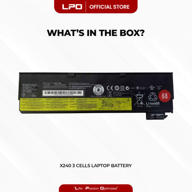Laptop Battery X240 3 Cells Compatible with Lenovo ThinkPad T440 T440S X240 X240s S440