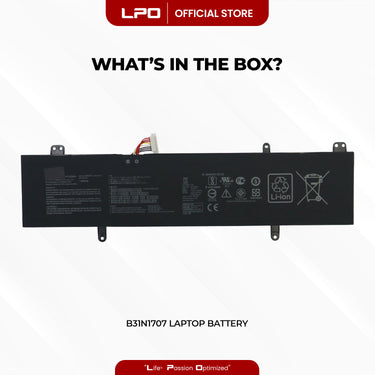 Laptop Battery B31N1707 Compatible with Asus VivoBook S14 S410 S410UA S410UQ-NH74 - LPO Laptop PC-Outlet