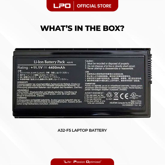 Laptop Battery A32-F5  Compatible with Asus F5 °F5GL F5 M F5 N F5R F5RL F5SL F5Sr