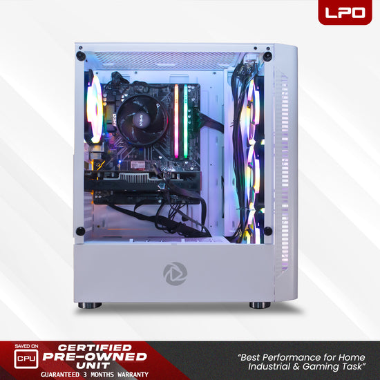 Gaming Desktop Computer AMD Ryzen 5 5500 6 Cores 3.60Ghz Gigabyte B450M DS3H V2 AM4 Socket Motherboard XFX RX 560 4GB DDR5 16GB DDR4 512GB M.2 SSD Inplay 850W PSU (Game Ready Set)