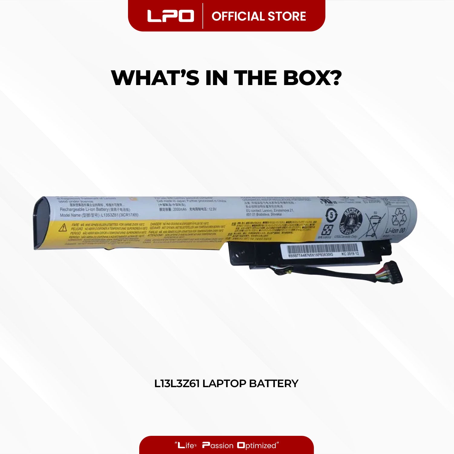 Laptop Battery L13L3Z61 Compatible with Lenovo IdeaPad Flex 10 Series 3ICR17/65