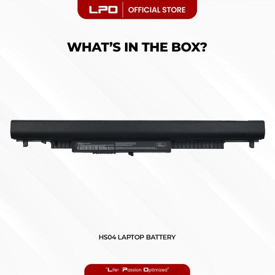Laptop Battery HS04 Compatible with HP 240 G4 Series, HP 245 246 G4 Series, HP 250 255 256 G4 Series - LPO Laptop PC-Outlet