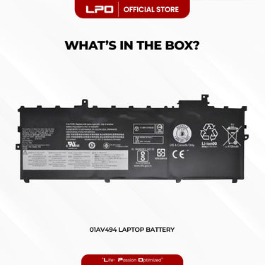 Laptop Battery 01AV494 Compatible with Lenovo ThinkPad X1 Carbon 2017, X1 Carbon 2018