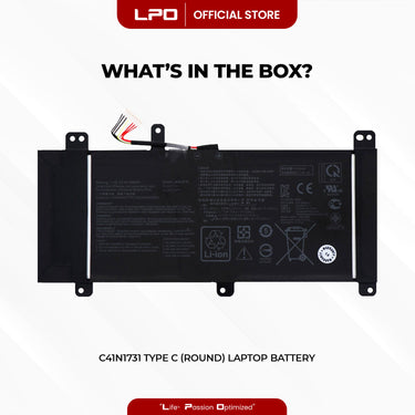 Laptop Battery C41N1731 TYPE C (ROUND) Compatible with ASUS ROG Strix Scar II GL704