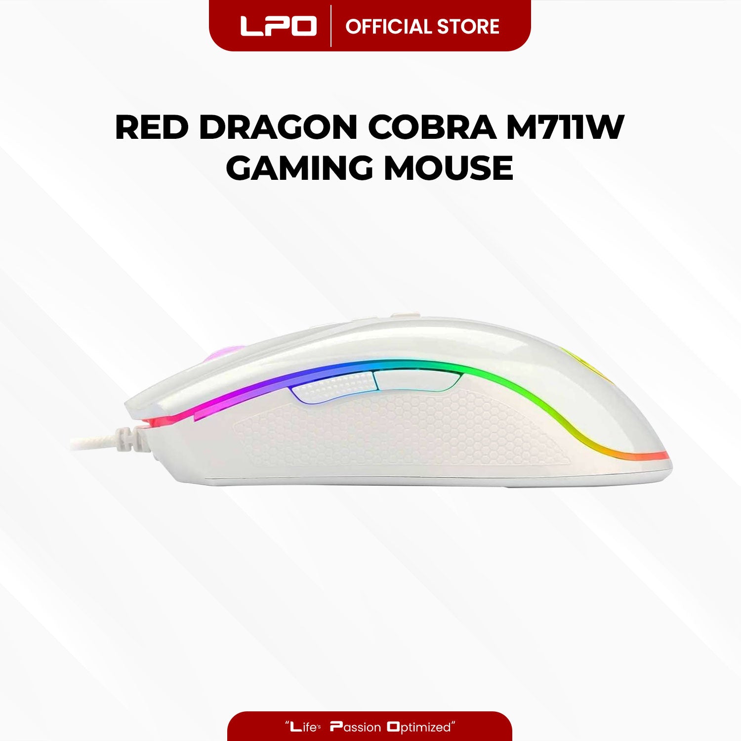Redragon Cobra M711W Gaming Mouse RGB Colored Backlit Wired Mouse For PC Laptop Computer