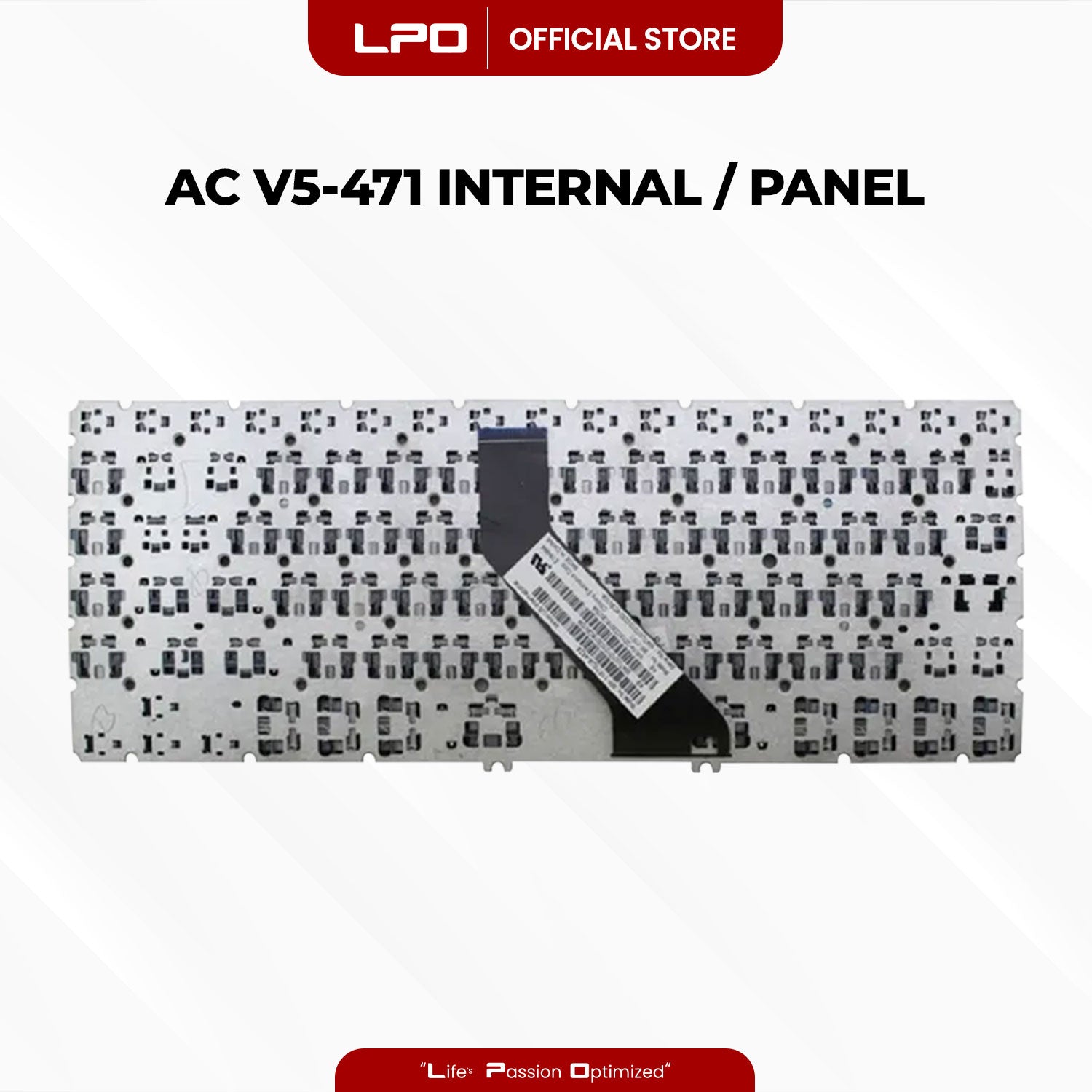 Laptop Keyboard ACER V5-471 Internal Type / Panel Black US Compatible with Acer V5-471P, V5-471 V5-471G
