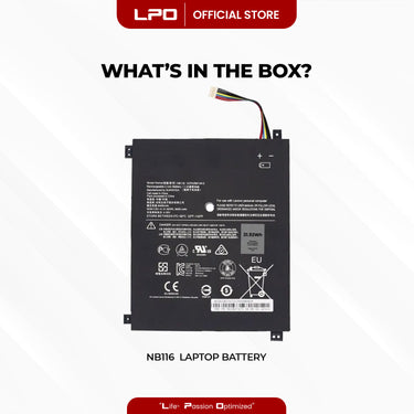 Laptop Battery NB116 Compatible with Lenovo 5B10K37675, NB116 IdeaPad 100S,IdeaPad 100S-11IBY 80R2,IdeaPad 100S-11IBY(80R2002HGE)