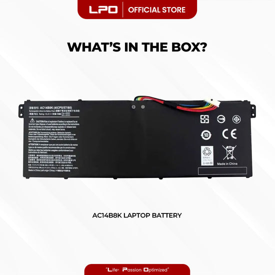 Laptop Battery AC14B8K Compatible with  Acer Aspire V3-371, E3-111, E3-112 / E3-112M, ES1-111