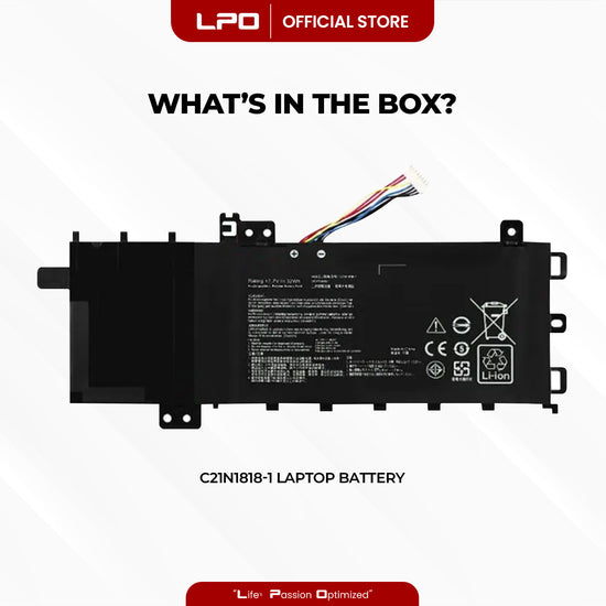 Laptop Battery C21N1818-1 Compatible with ASUS VivoBook 15 F512FA F512DA X512JA F512FB F512FJ F512FL F512UA X512FJ X512FL X512JF X512JP X512DK R564JA S512DK S512FA Series