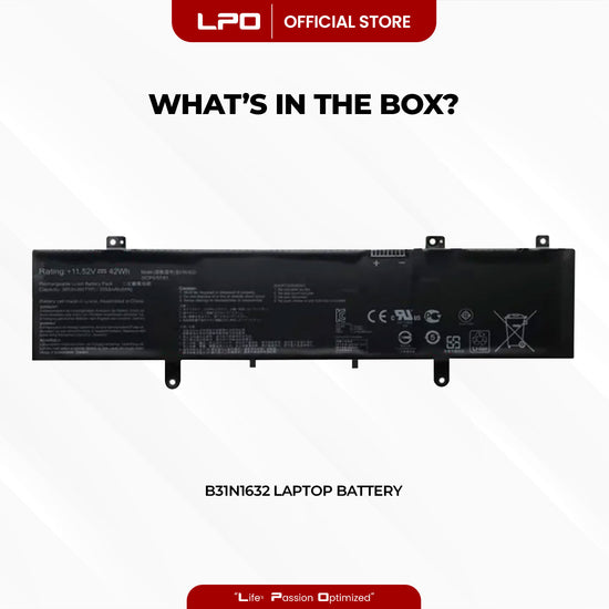 Laptop Battery B31N1632 Compatible with Asus Vivobook 14 X405UA-BM337T, X405UA-BM519T, X405UA-BV505T