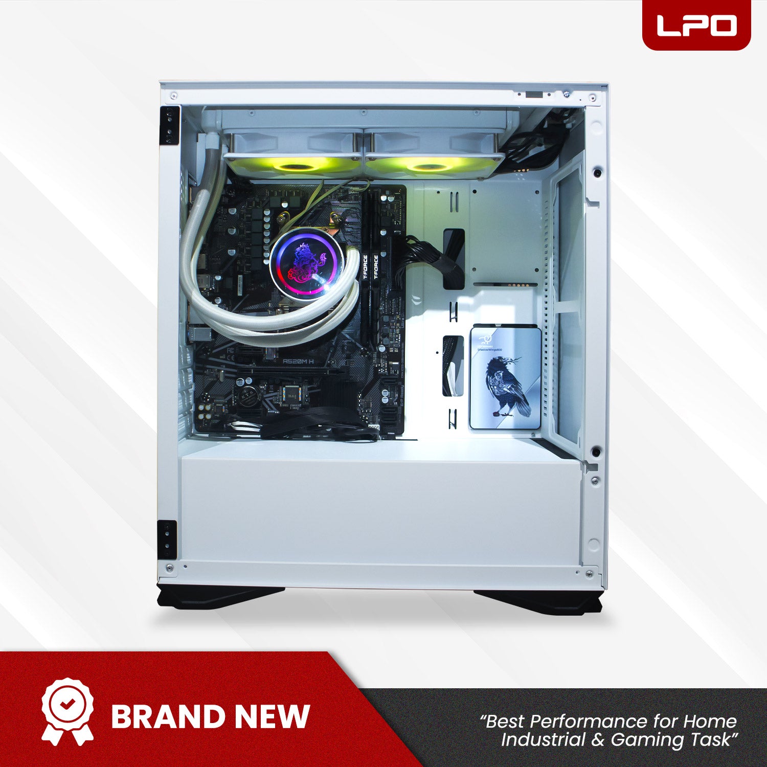 Gaming unit AMD Ryzen 5 Pro 4650G @3.7GHz  Gigabyte A520M H AM4 Socket T-Force 16GB (8x2) DarkZ 3600MHz HKC 512GB SSD 2.5