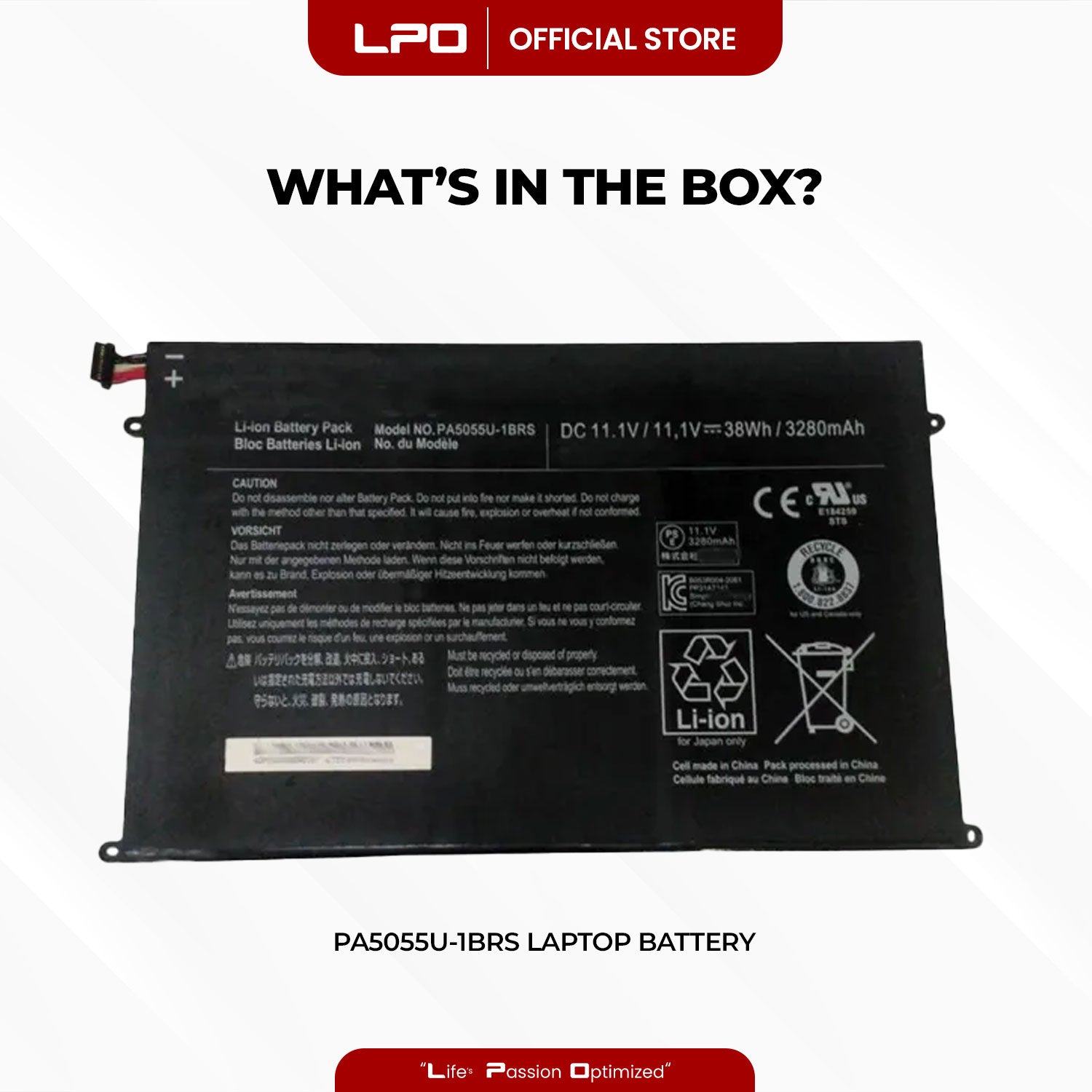 Laptop Battery PA5055U-1BRS Compatible with Toshiba Excite 13 AT330-005, 13 AT330-004