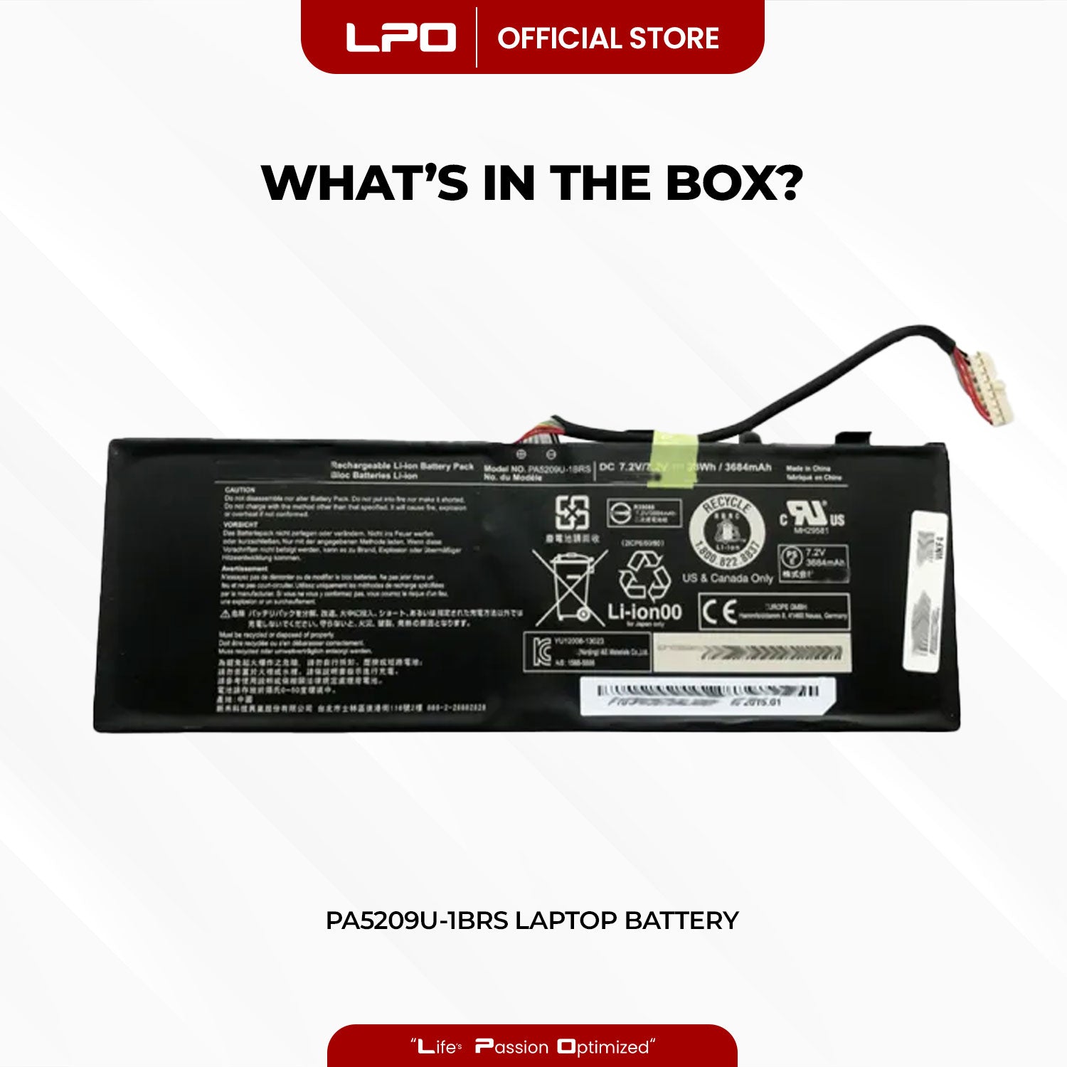 Laptop Battery PA5209U-1BRS Compatible with Toshiba Satellite Radius 11 L15W-B1302