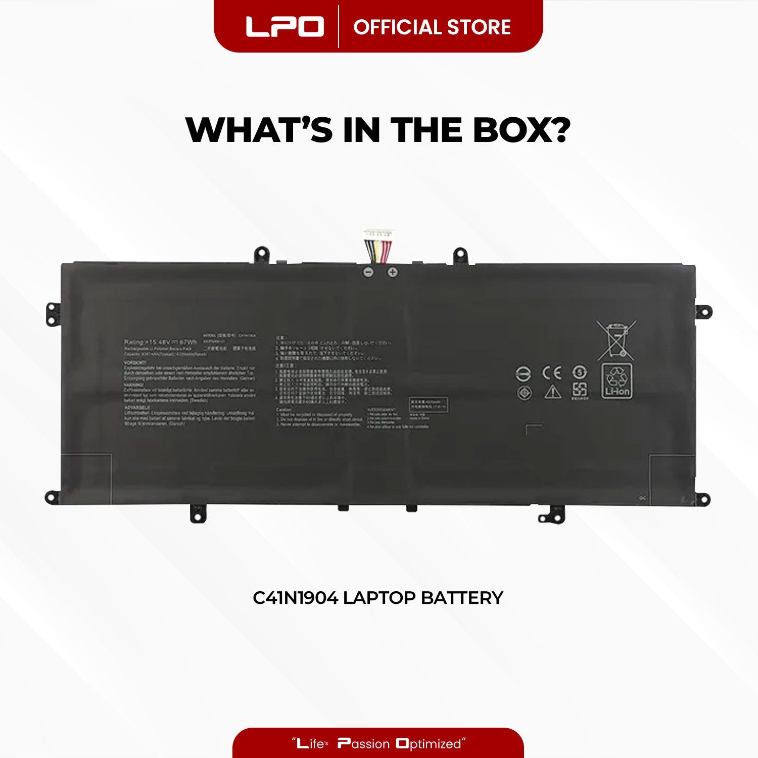 Laptop Battery C41N1904 Compatible with Asus ZenBook 14 UM425IA Series, UX425EA Series