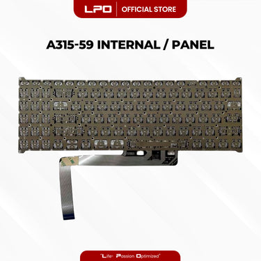 Laptop Keyboard ACER A315-59 Internal Type / Panel Black US Compatible with Acer Aspire 3 A315-24P N23C3