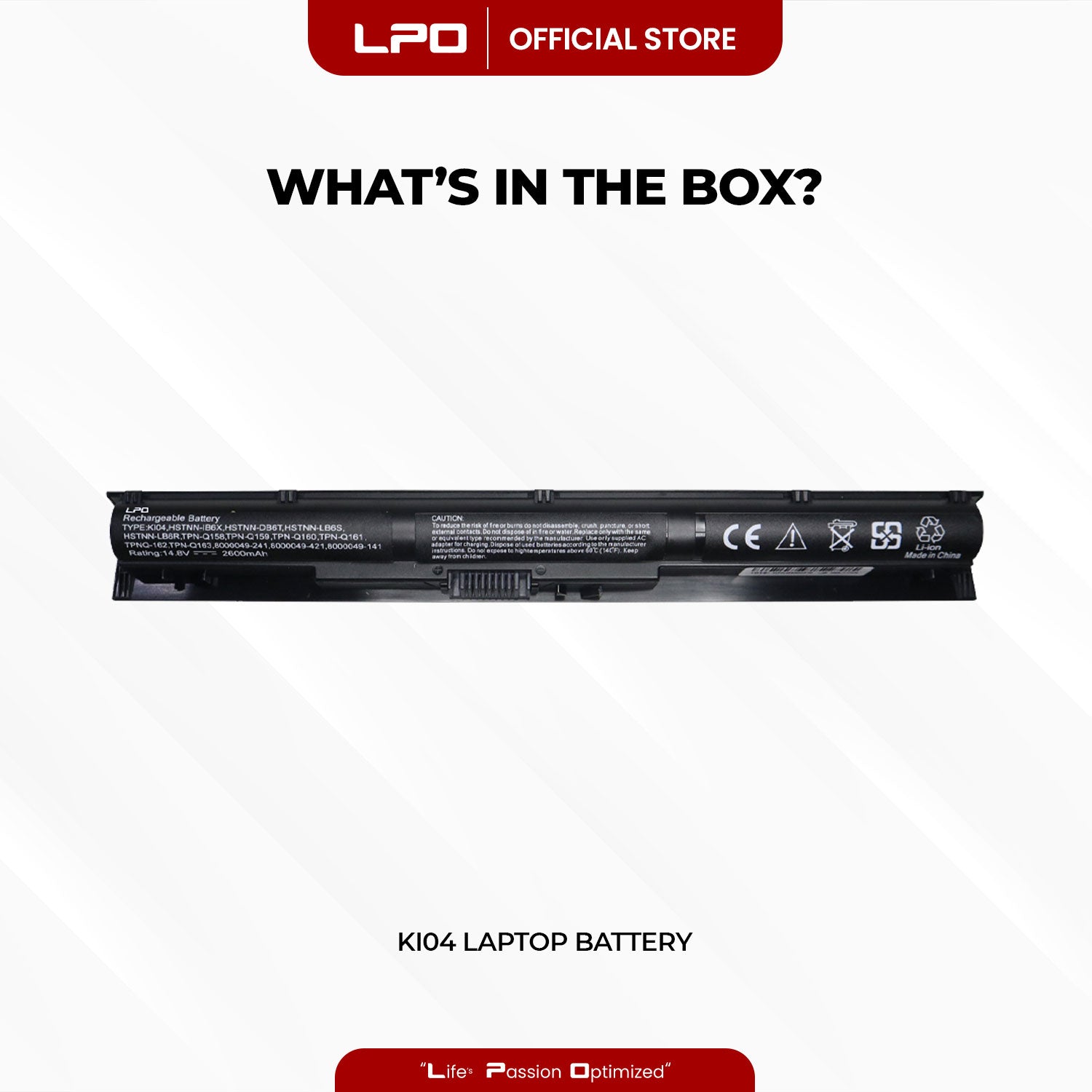 Laptop Battery KI04 Compatible with HP Pavilion 14-AB000 14-AB100 14T-AB000 14T-AB100