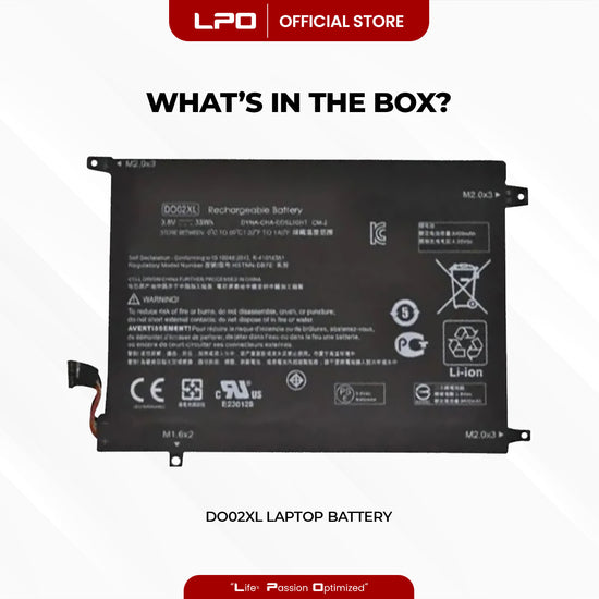 Laptop Battery DO02XL Compatible with HP Pavilion x2 - 10-n030ca HP Pavilion x2 10 tablet 10-N100