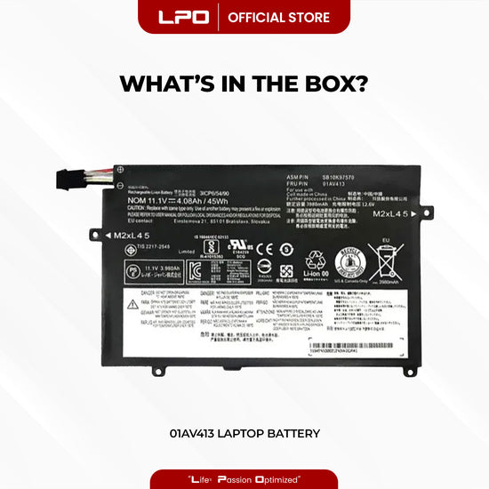 Laptop Battery 01AV413 Compatible with Lenovo ThinkPad E470 E470C E475 Series Notebook