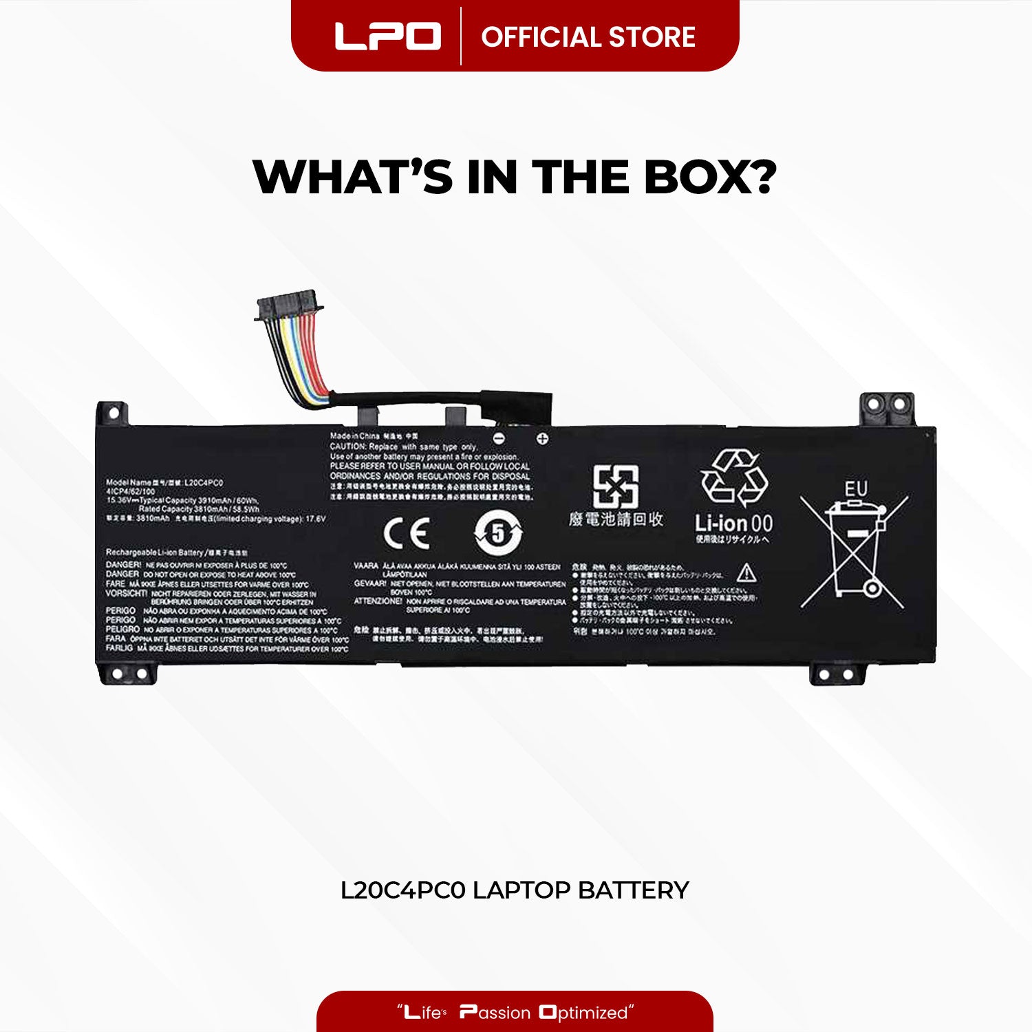 Laptop Battery L20C4PC0 Compatible with Lenovo IdeaPad 5-14ALC05 5-14ARE05 5-14ARE05