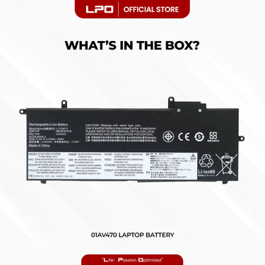 Laptop Battery 01AV470 Compatible with Lenovo ThinkPad X280 A285 Series	01AV470 01AV472 L17C6P71 L17M6P71 L17L6P71