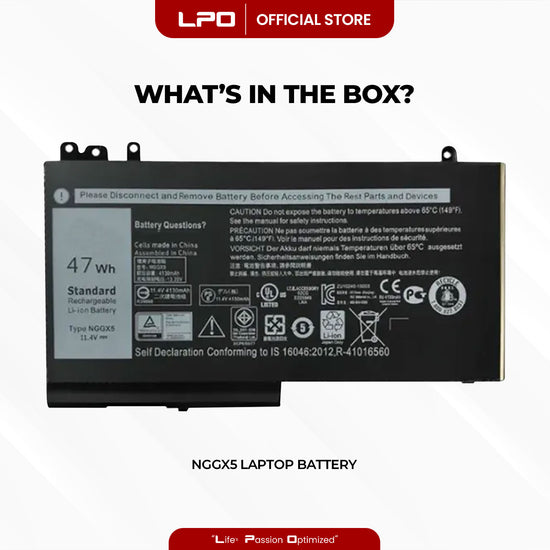 Laptop Battery NGGX5 Compatible with Dell Latitude E5270 E5470 E5570 M3510 Series