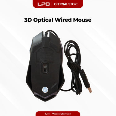 Gaming Mouse 3D Optical Wired Mouse USB Interface For PC Laptop Computer