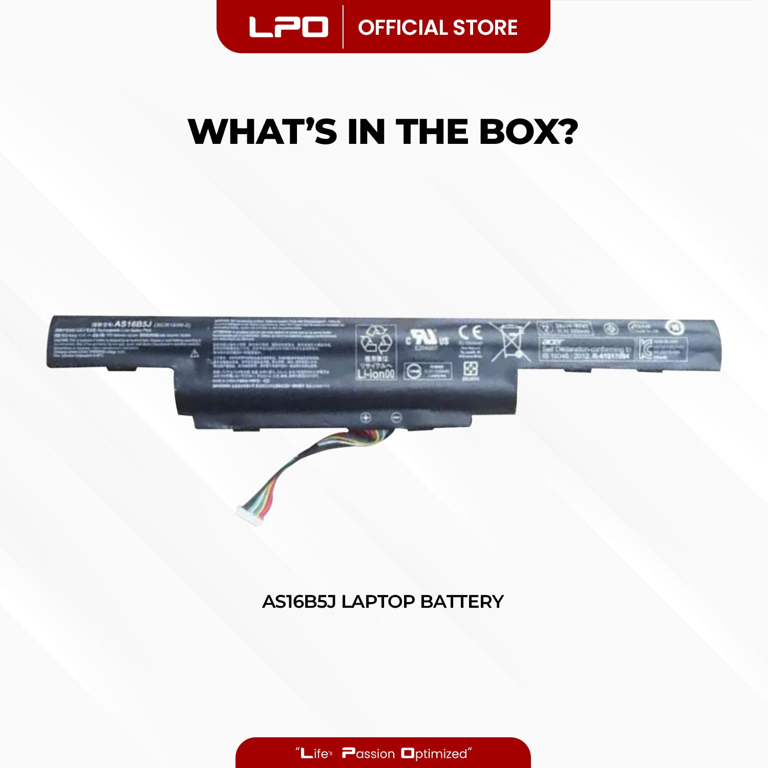Laptop Battery AS16B5J Compatible with Acer Aspire E5-575G-53VG Series Aspire E15 E5-575G-5341, E15 E5-575G
