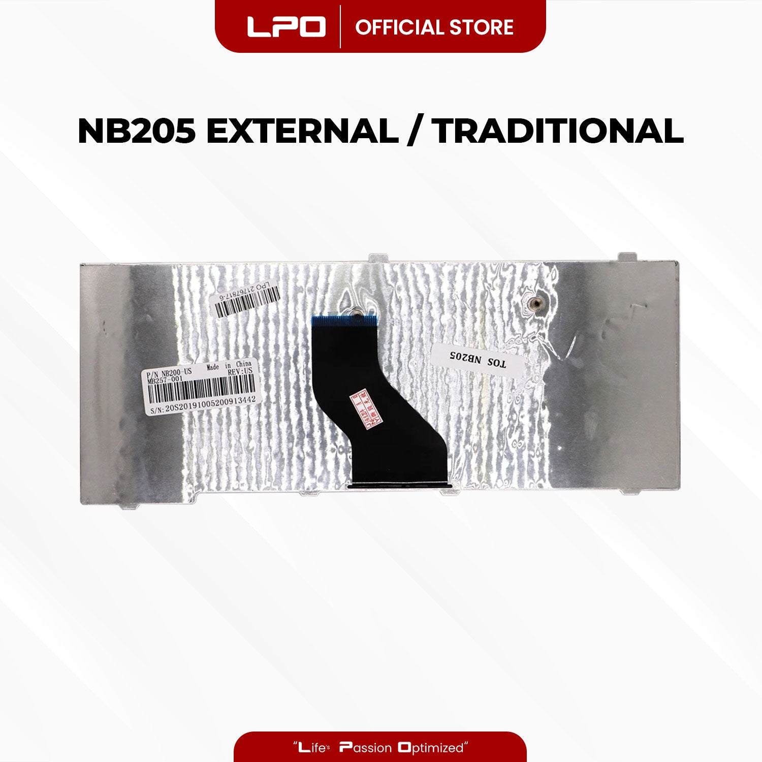 Laptop Keyboard TOSHIBA NB205 External / Traditional Black US Compatible with NB200 NB201 NB202