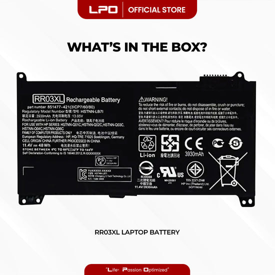 Laptop Battery RR03XL Compatible with HP MT20 Series, Hp ProBook 430 G4 Series, Hp ProBook 440 G4 Series