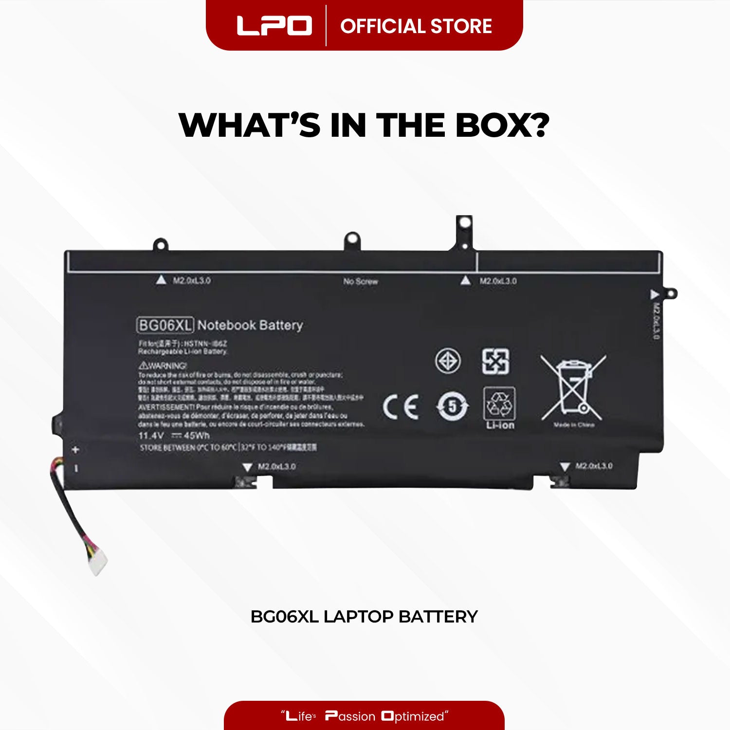 Laptop Battery BG06XL Compatible with HP ELITEBOOK 1040 G3-X1W94UP, ELITEBOOK 1040 G3-Z1X40US