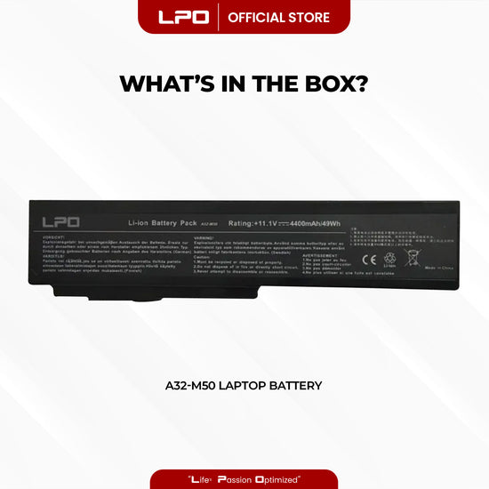 Laptop Battery A32-M50 Compatible with Asus Pro62, Pro64 Series. Asus M50, M50V