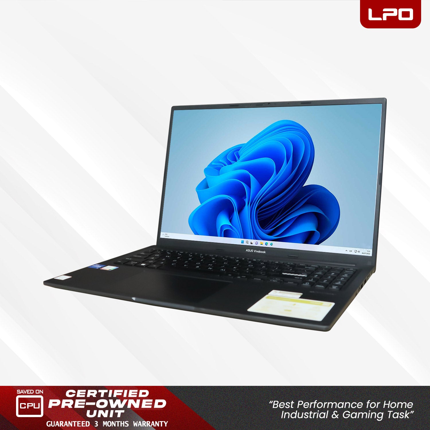 LPO Laptop Asus Vivobook 16 X1605ZA Intel Core i5-1235U @ 4.4GHz 16GB DDR4 512GB M.2 SSD Windows 11 Home 15.6