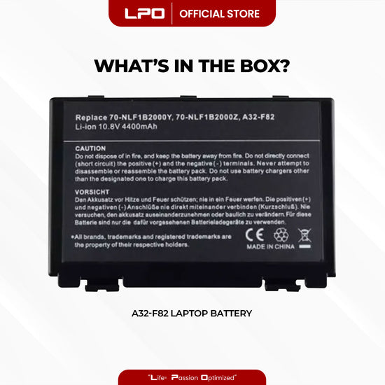 Laptop Battery A32-F82 Compatible with Asus k61ic K60IJ K50IJ K50I K60I A32-F82 A32-F52