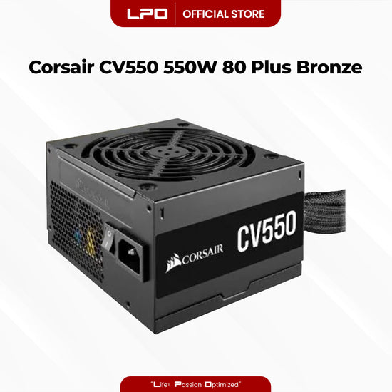 Corsair CV Series CV550 550W 80+ Bronze ATX Power Supply For CPU Desktop PC Computer