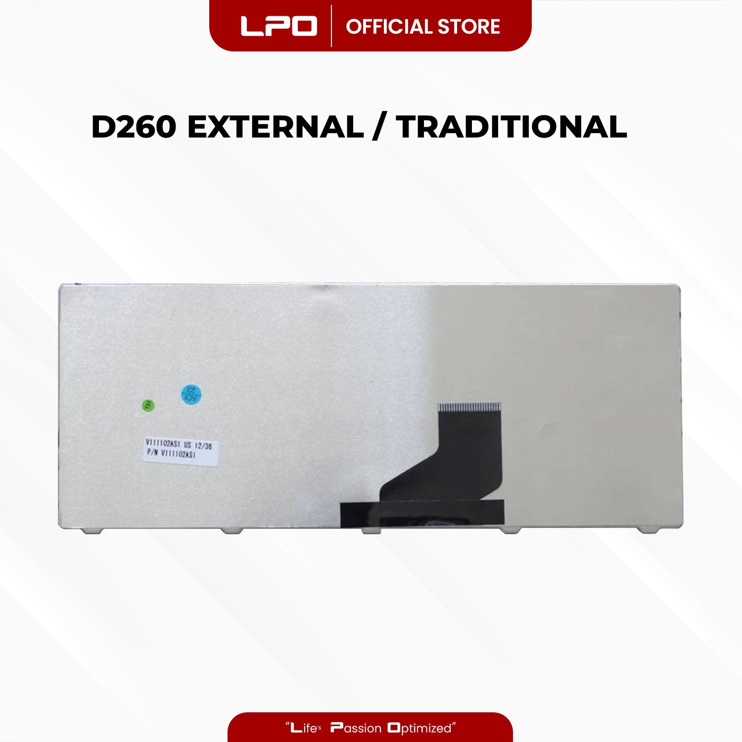 Laptop Keyboard ACER D260 External Type / Traditional Black UK Compatible with Acer Aspire One 521 522 533 D255 D255E D257 D260 D270