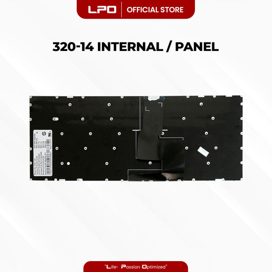 Laptop Keyboard LENOVO 320-14 Internal / Panel Gray US Compatible with Lenovo IdeaPad 320-14