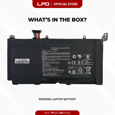 Laptop Battery B31N1336 Compatible with Asus VivoBook S551, R553L, R553LF, R553LN - LPO Laptop PC-Outlet