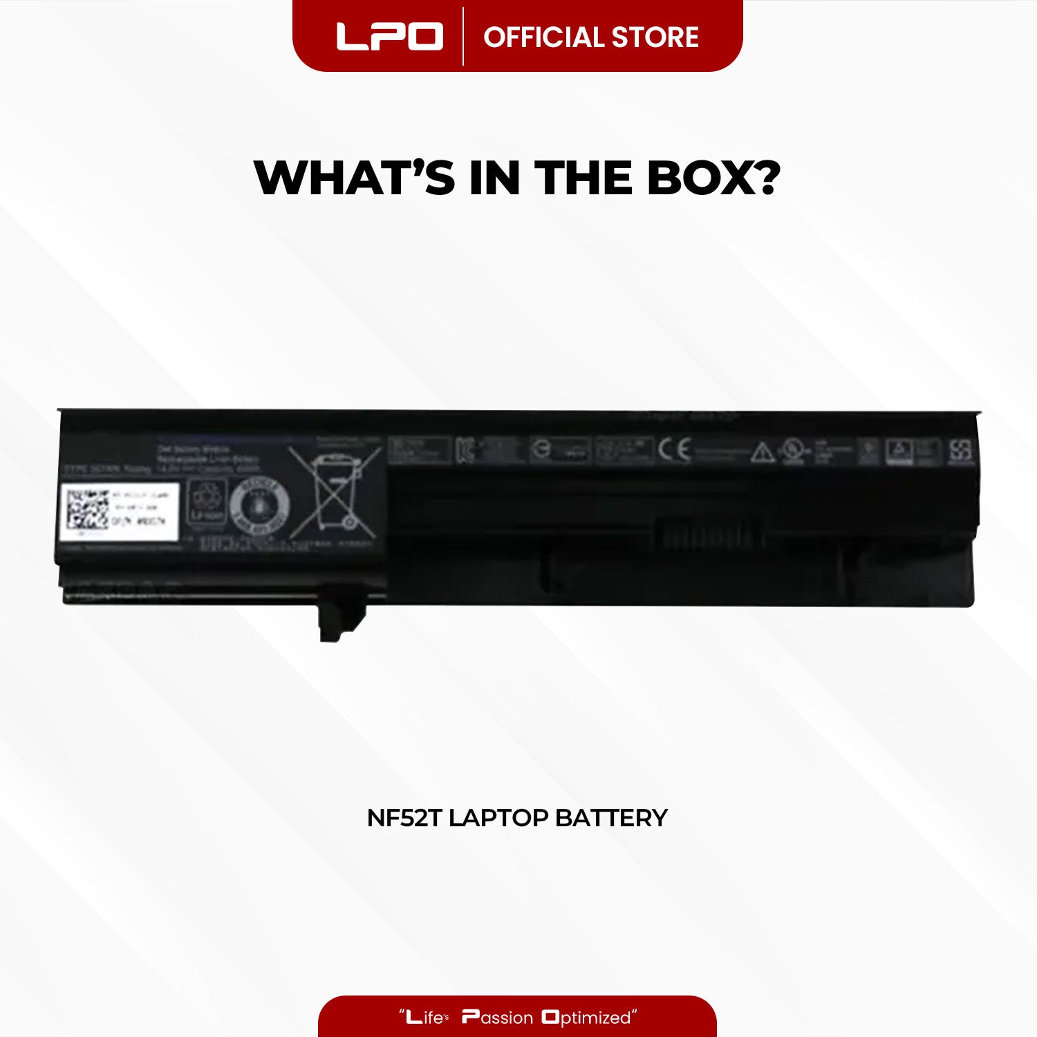 Laptop Battery NF52T Compatible with Dell Vostro 3300 3300N 3350 V3300 7W5X0 7W5X09C