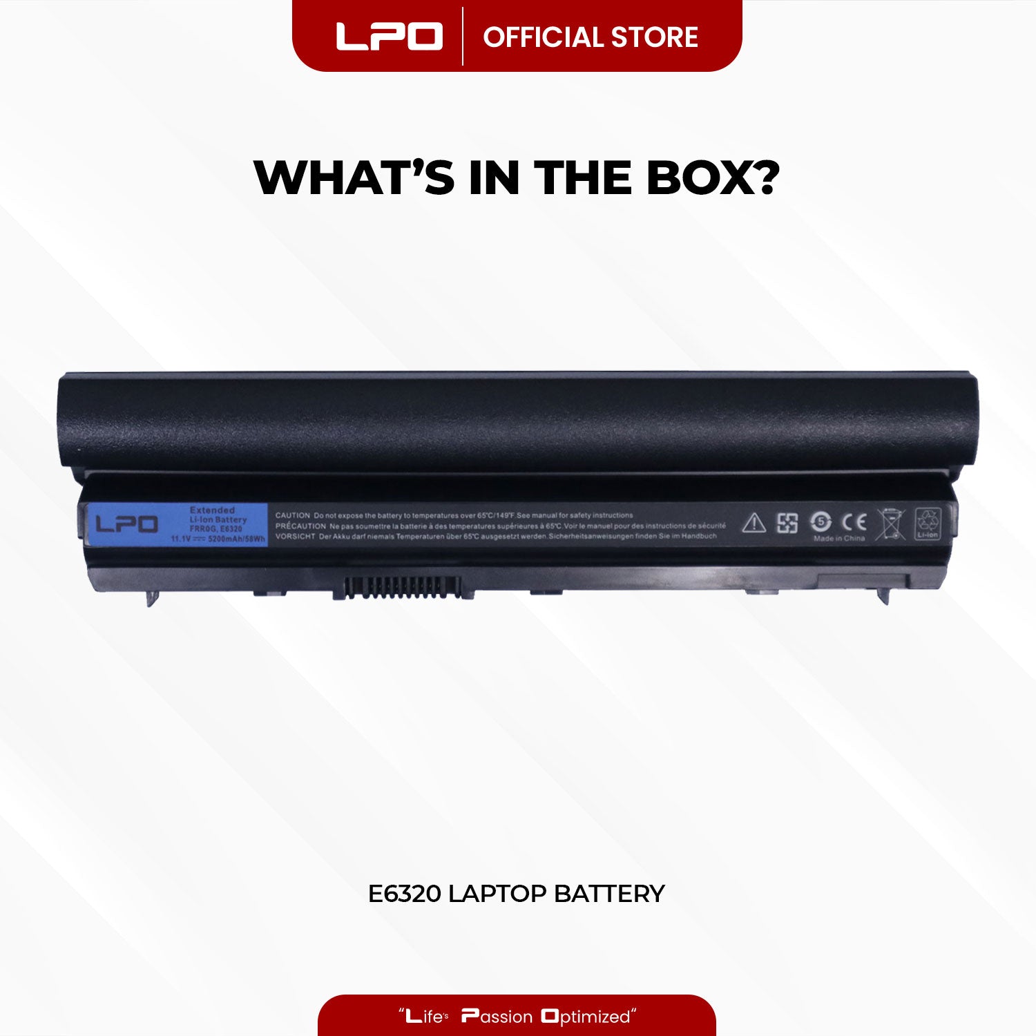 Laptop Battery E6320 Compatible with Dell Latitude E6120 E6230 E6320 E6330 E6430s E6220 Series - LPO Laptop PC-Outlet