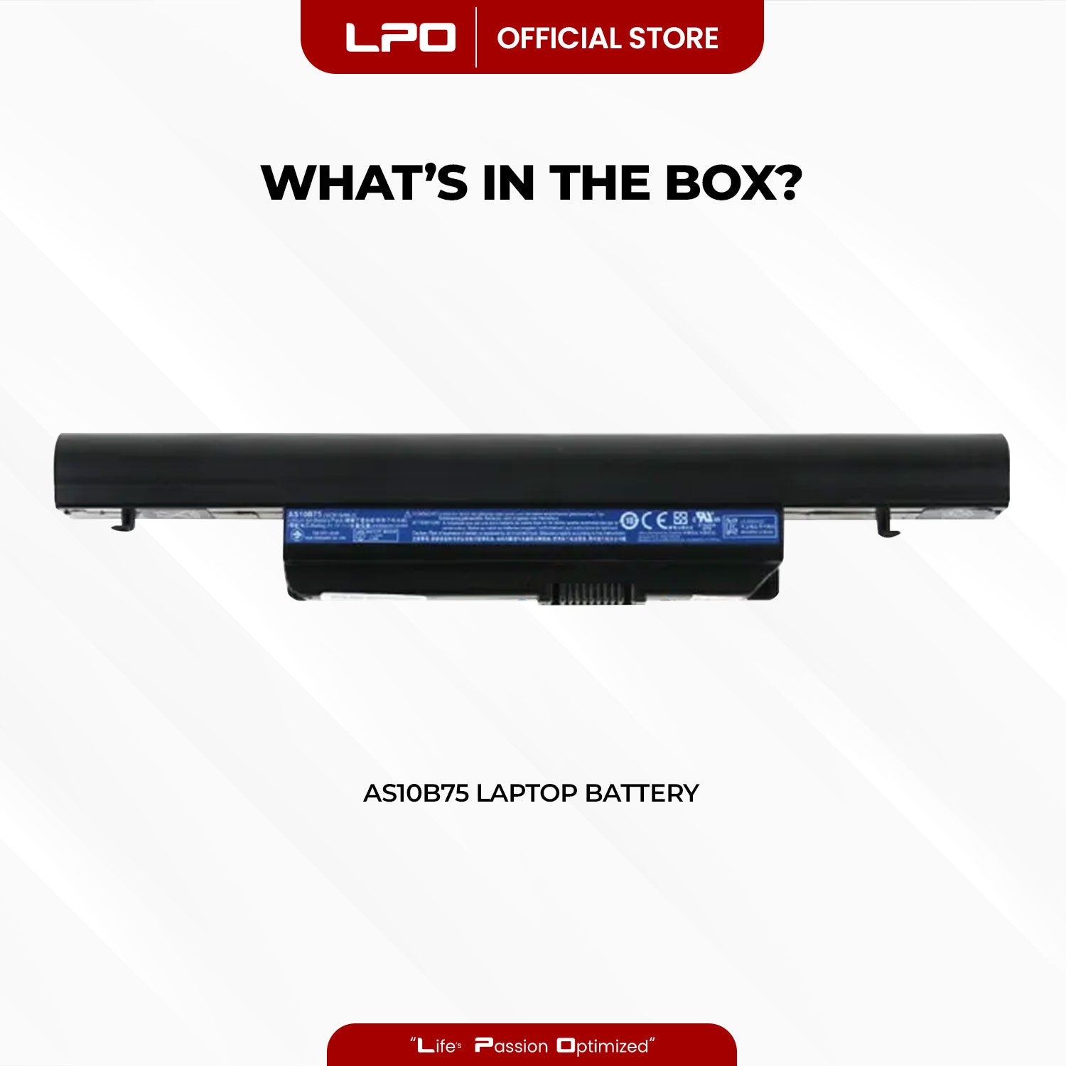 Laptop Battery AS10B75 Compatible with Acer Aspire 7250 7250G 7739 7739G 7745 7745G - LPO Laptop PC-Outlet