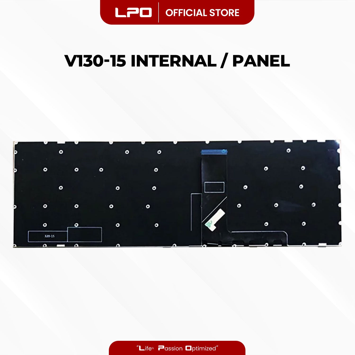 Laptop Keyboard LENOVO V130-15 Internal / Panel Gray US Compatible with Lenovo V130-15IKB