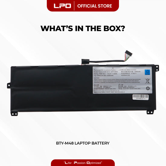 Laptop Battery BTY-M48 Compatible with MSI Prestige PS42 8RB, MSI Modern 8RC 8RA 8MO