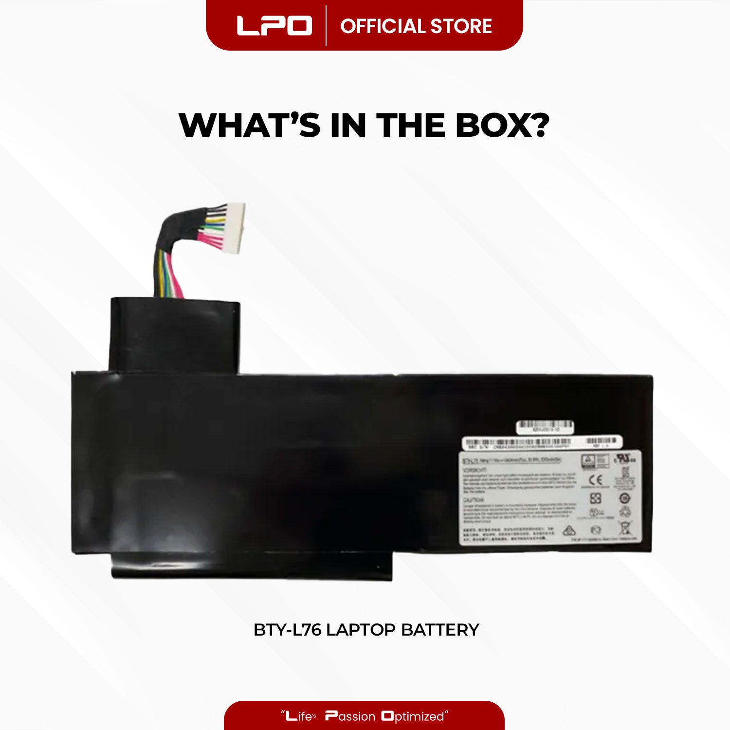 Laptop Battery BTY-L76 Compatible with MSI WS72 6QJ, WS72 6QJ-026US, WS72 6QJ-064IT