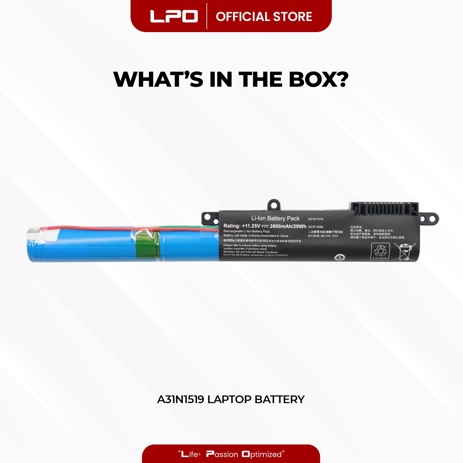 Laptop Battery A31N1519 Compatible with Asus X540 X540S X540L X540LA X540LJ X540SA X540LA-SI302 X540SC X540YA R540SA Series